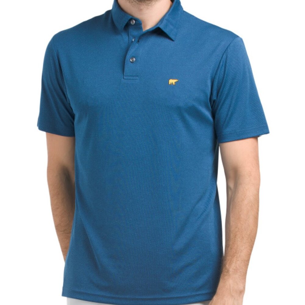 Jack Nicklaus Men's Polo Shirt Short Sleeve Collared Size XL Color Delft Melange